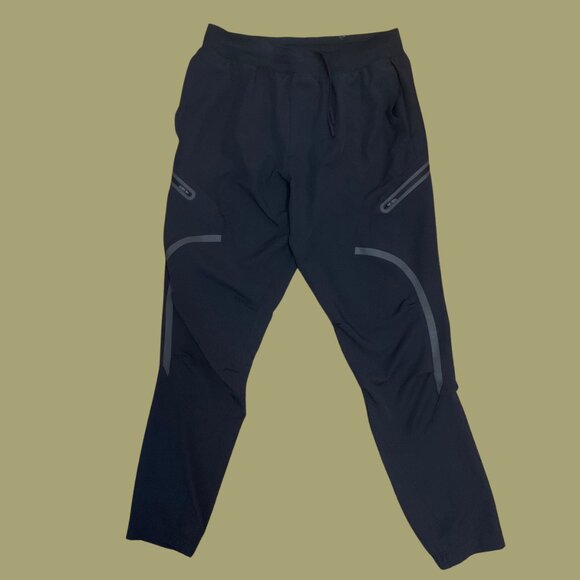 Under Armour Black Zip Pocket Joggers Men’s Size Large – Athletic Sweatpants - Picture 2 of 8